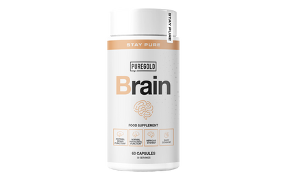 Pure Gold Brain – omega‑3 + magnesium, niacine, koper & folaat - 60 capsules
