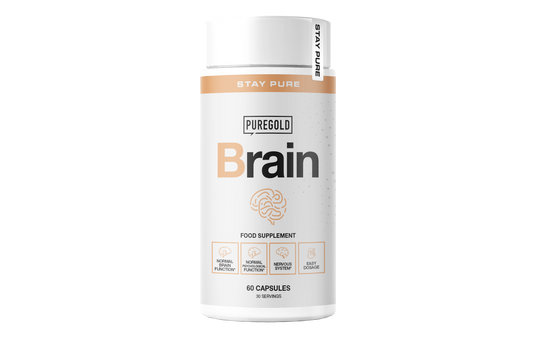 Pure Gold Brain – omega‑3 + magnesium, niacine, koper & folaat - 60 capsules