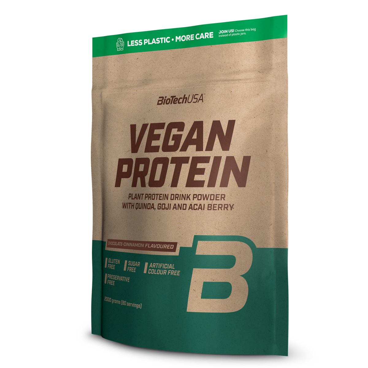 Vegan Protein 2000g Chocolade-Kaneel