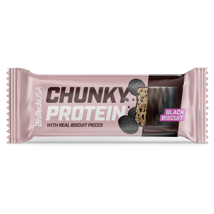 Chunky Protein Bar 50g Zwart Biscuit