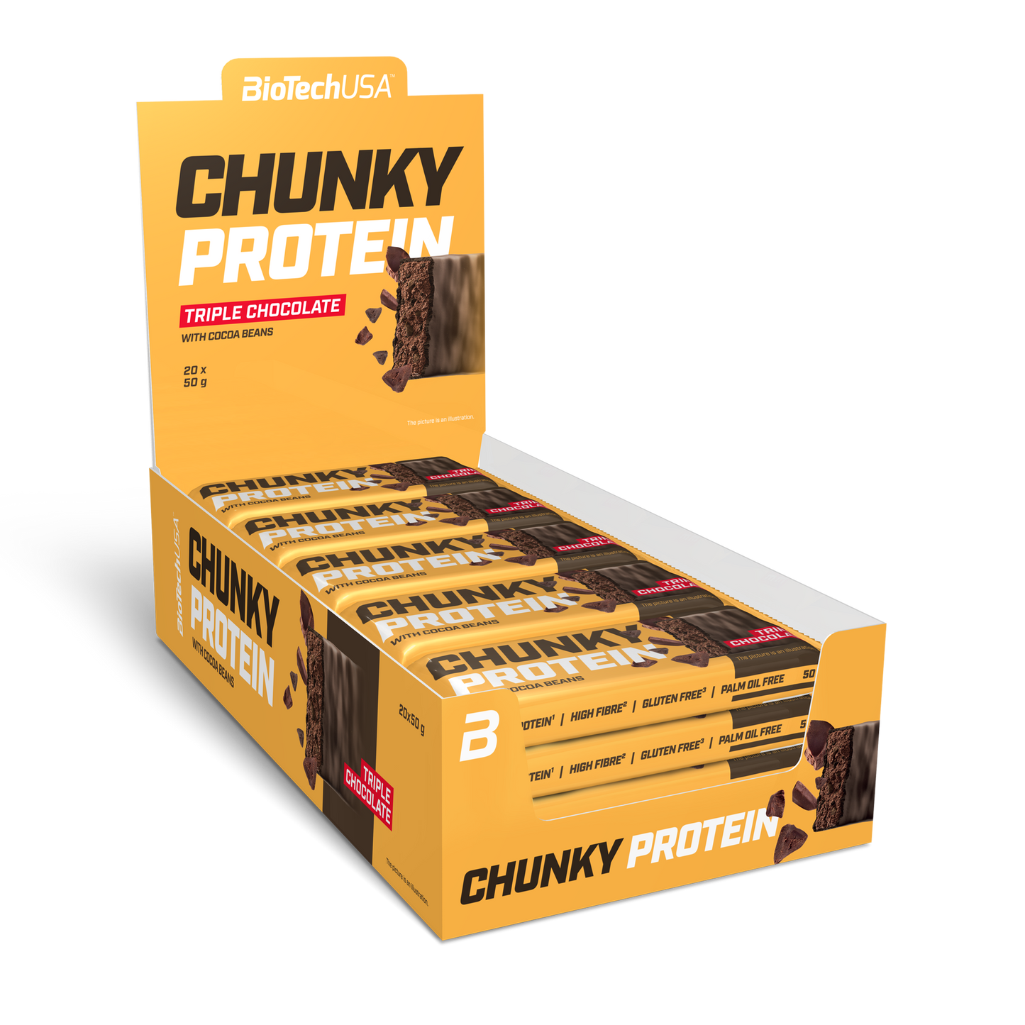 Chunky Protein Bar 50g Triple Chocolade