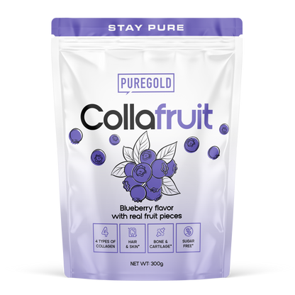 Pure Gold CollaFruit Blueberry 300 g – 9000 mg collageen + vit. C, zink & selenium, suikervrij