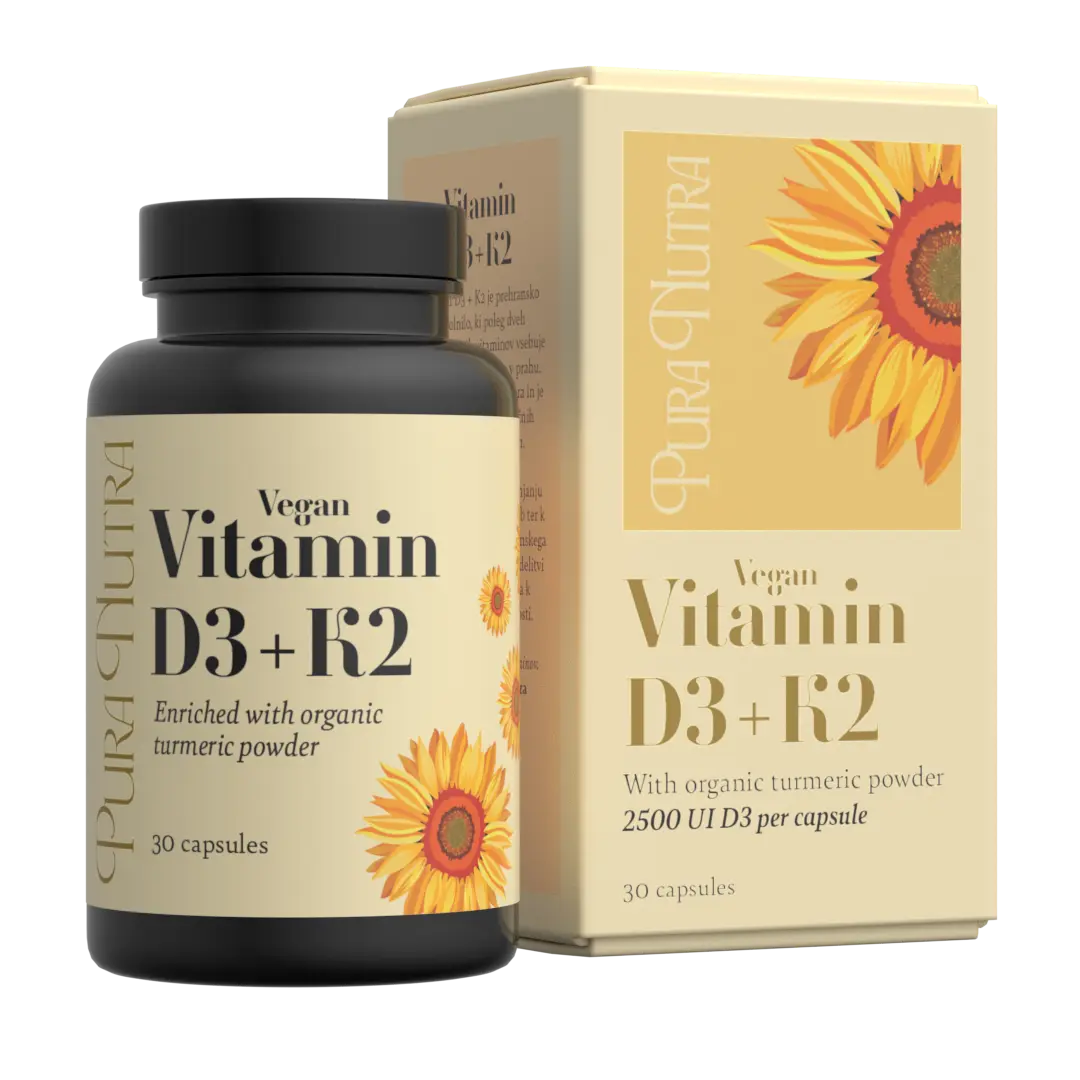 Vegan Vitamine D3 + K2 30 caps