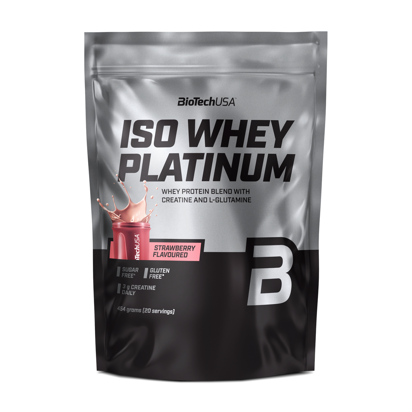 Iso Whey Platinum 454g Aardbei