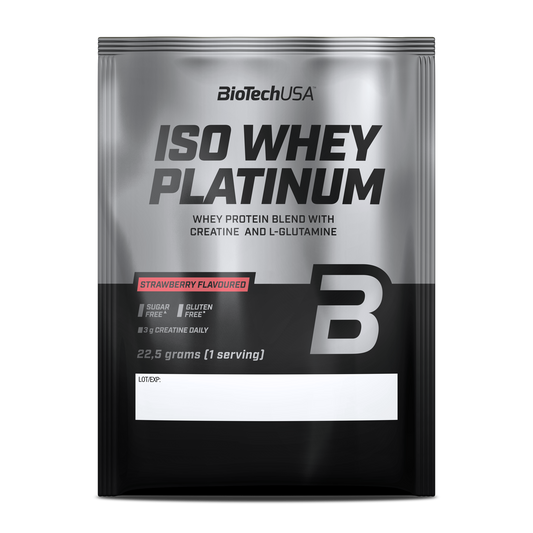 Iso Whey Platinum Sachet 22,5g Aardbei