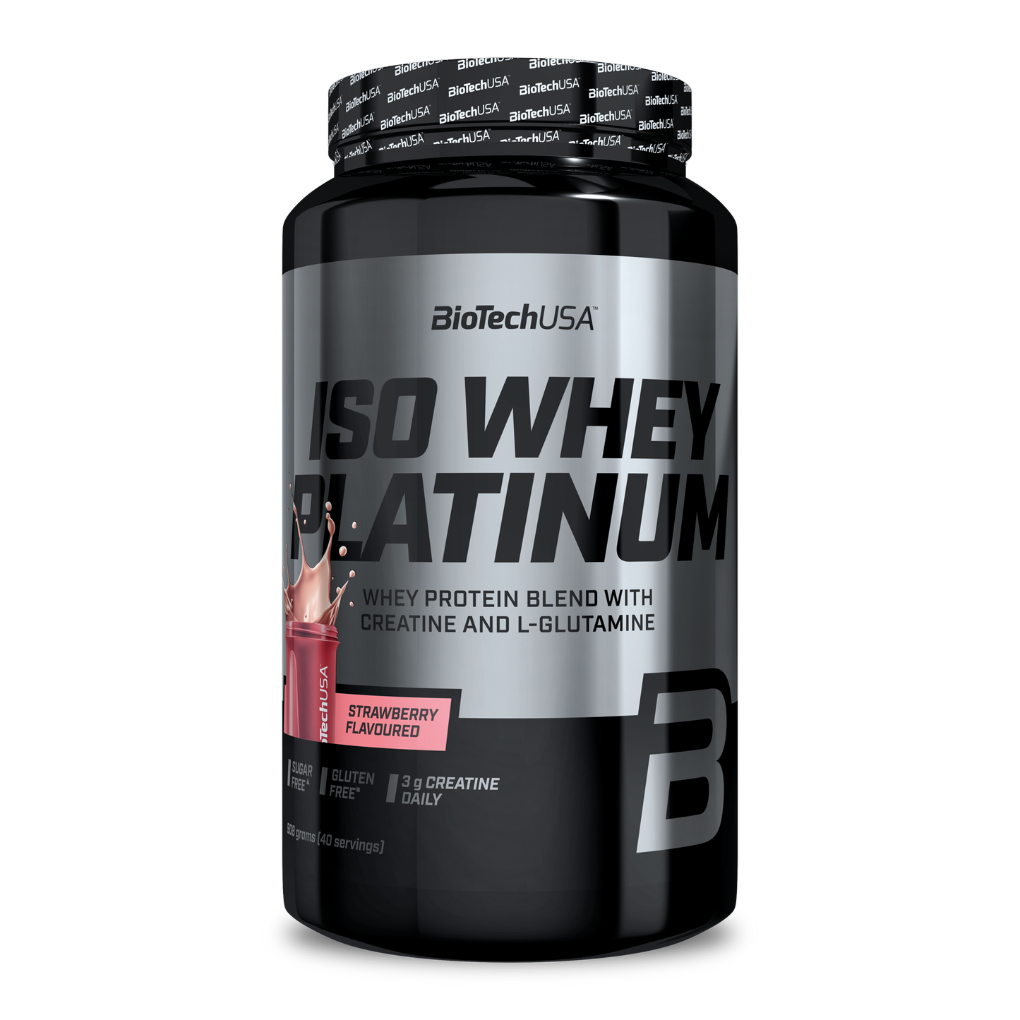 Iso Whey Platinum 908g Aardbei