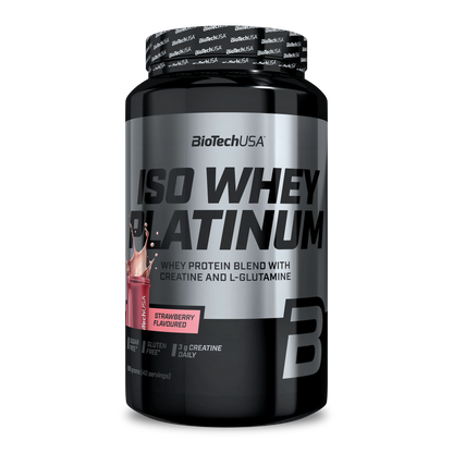 Iso Whey Platinum 908g Aardbei