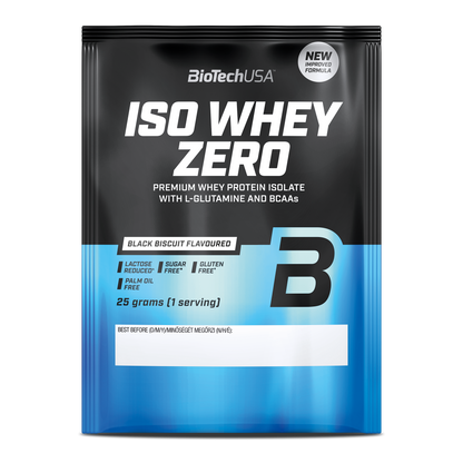 Iso Whey Zero Sachet 25g Zwart Biscuit