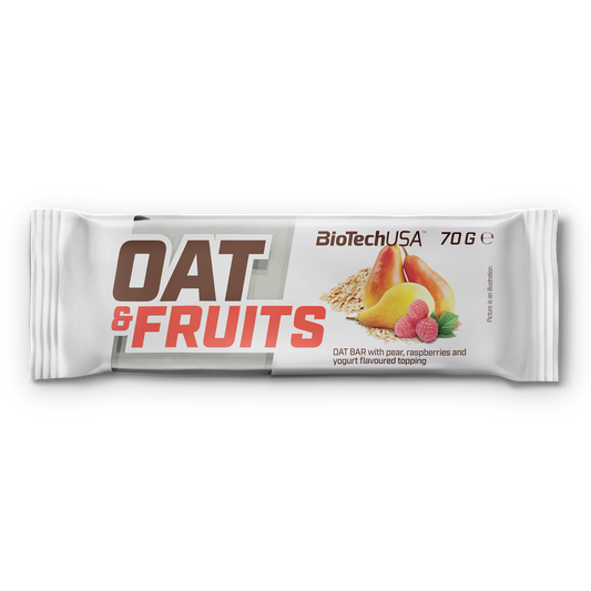 Oat and Fruits Yoghurt Peer-Framboos Bar 70g