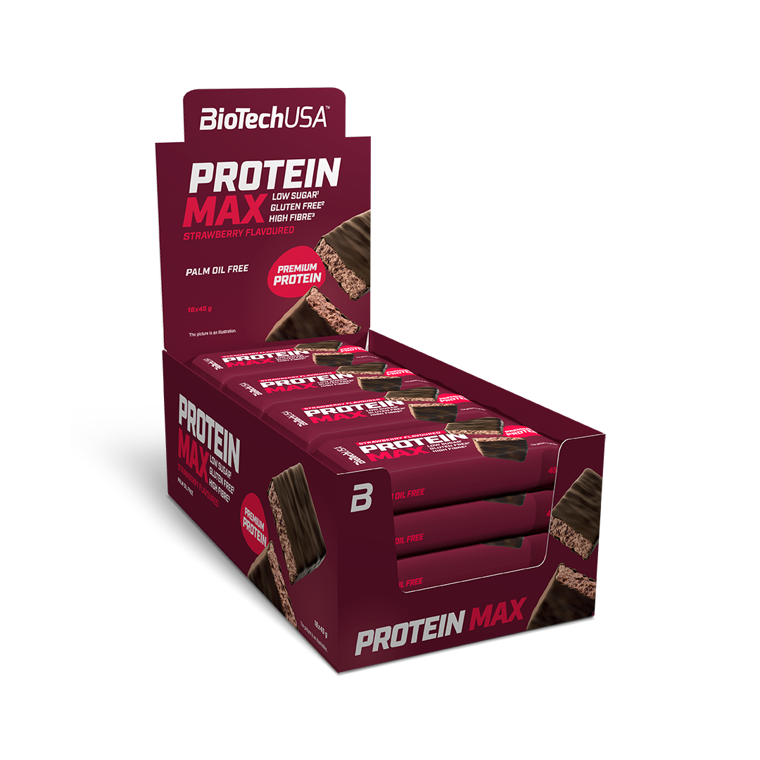 Protein Max Bar 45g Aardbei