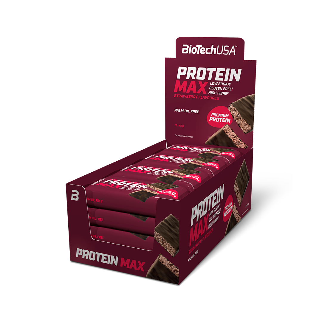 Protein Max Bar 45g Aardbei