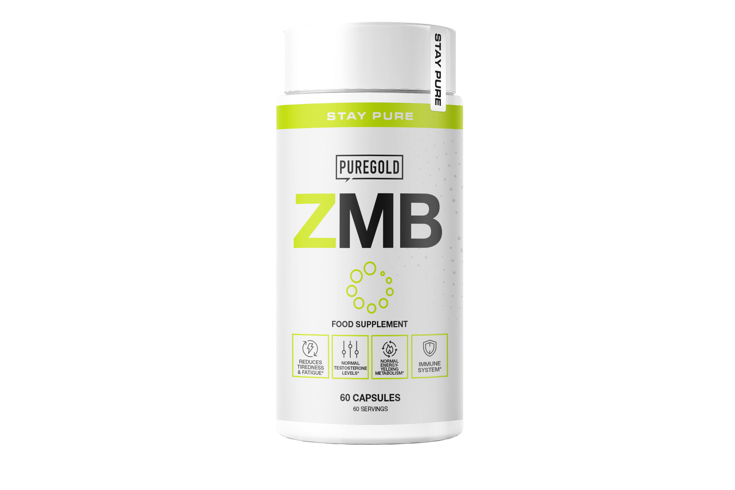 Pure Gold ZMB – magnesium, zink & vitamine B6 - 60 capsules