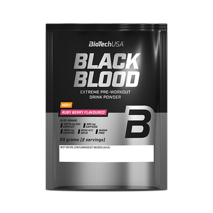 Black Blood NOX+ 20g sachet Ruby Berry