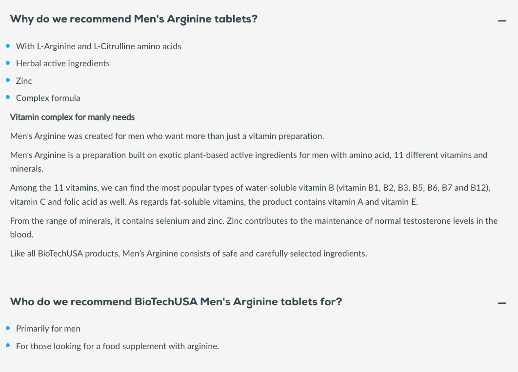 Mens Arginine 90 capsules