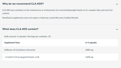 CLA 400 80 capsules
