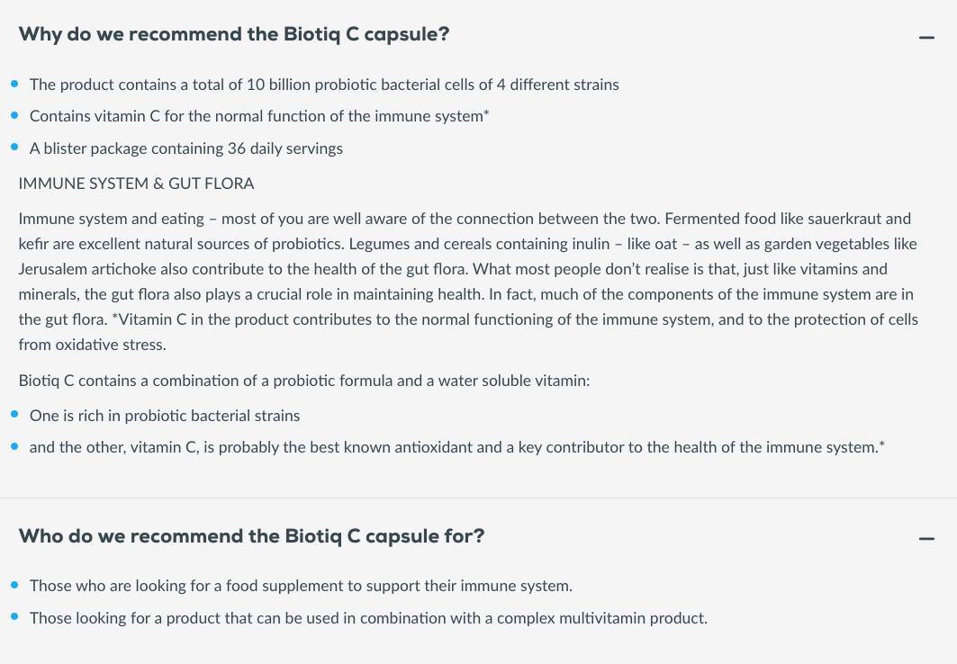 Biotiq C 36 capsules