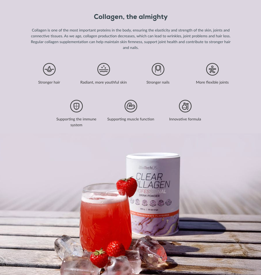 Clear Collagen Professional Sachet 25g Perzik IJsthee