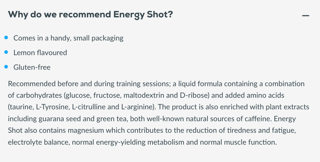 Energy Shot 25 ml
