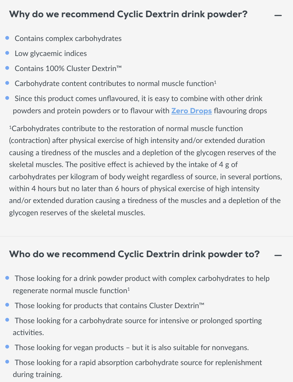 Cyclic Dextrin 1000g