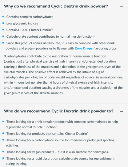 Cyclic Dextrin 1000g