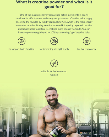 Creatine Monohydraat 300g Ananas-Mango