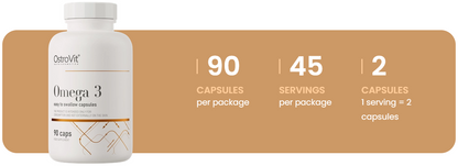 Omega 3 Easy to Swallow – 90 softgels, Kleine capsules | OstroVit