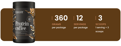Protein Coffee – 360 g, 20 g eiwit + 150 mg cafeïne | OstroVit