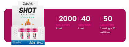 Citrulline | Shot | 20x 100 ml | Cranberry | OstroVit BBE date 11-2025