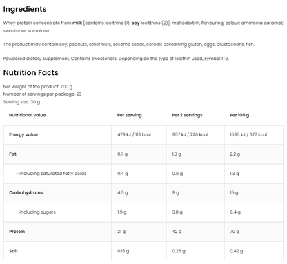 100% Whey Protein 700 g – Apple Pie, 21 g eiwit | OstroVit