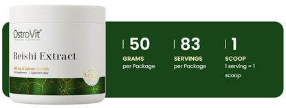 Reishi Extract – 50 g poeder, 40% polysacchariden | OstroVit