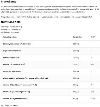 Glukose | Systemunterstützung | 90 Kapseln | OstroVit Pharma