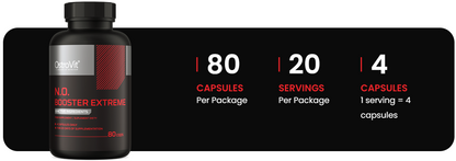 N.O. Booster Extreme – 80 capsules, 8 actieve stoffen | OstroVit