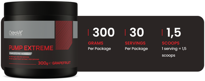 Pump Extreme – 300 g pre‑workout, Grapefruit | OstroVit