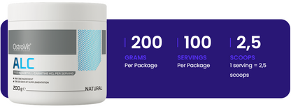 Acetyl L-carnitin | Acetyl L-carnitin HCl | 200 g | OstroVit