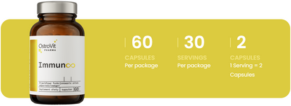 Immun∞ – 60 vegan capsules, Vitamine C, zink + extracten | OstroVit Pharma