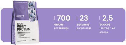 100% Whey Protein – 700 g, Bosbessen‑yoghurt | OstroVit