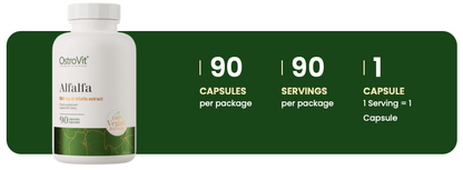 Alfalfa VEGE – 90 vegan capsules, 500 mg alfalfa‑extract | OstroVit