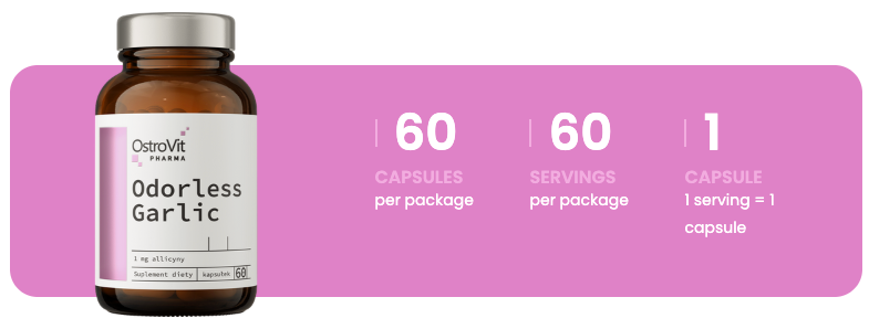 Geurloze Knoflook | 60 capsules | OstroVit Pharma