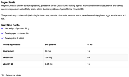 Anticramp Max – Magnesium &amp; Vitamin B6, 90 Tabletten | OstroVit