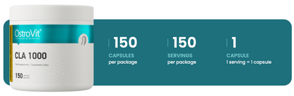 CLA 1000 – 150 softgels, 1000 mg per capsule (800 mg CLA) | OstroVit
