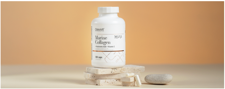 Marine Collagen + Hyaluronzuur + Vitamine C – 120 capsules | OstroVit