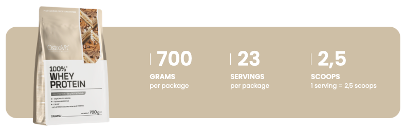 100% Valleprotein | 700 g | Tiramisu 🍰 | OstroVit