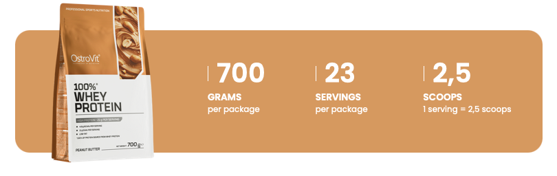 100% valleprotein | 700 g | Jordnøddesmør 🥜 | OstroVit