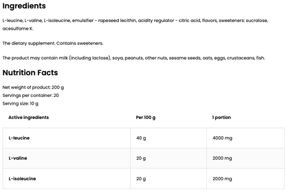 BCAA 2-1-1 | 200 g | Orange | OstroVit