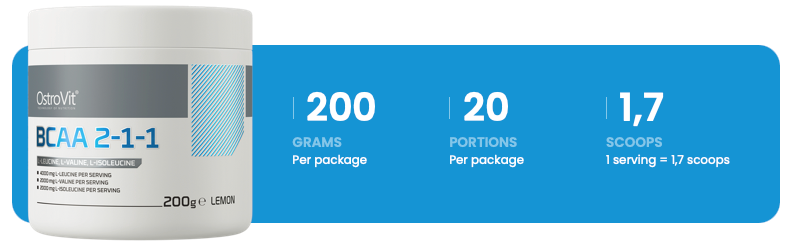 BCAA 2-1-1 | 200 g | Citron | OstroVit