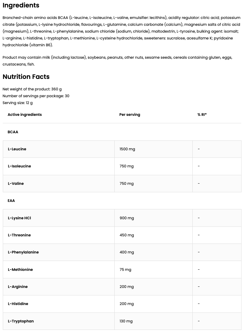 EAAdvanced | 360 g | Pære | OstroVit