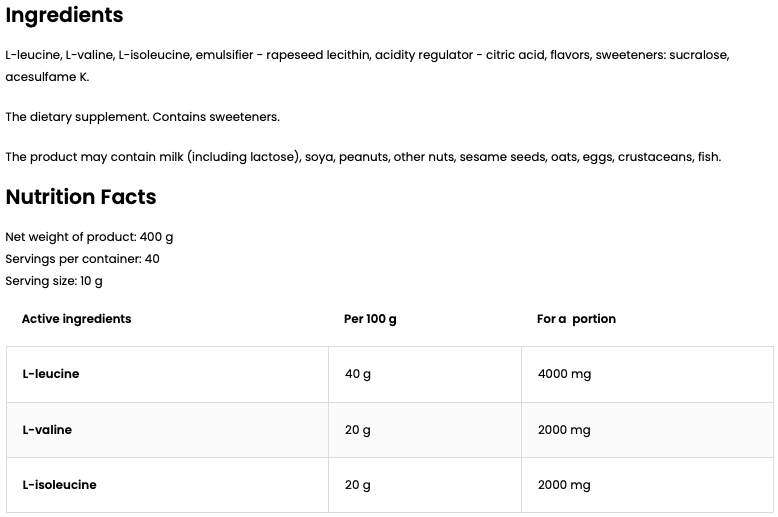 BCAA 2-1-1 | 400 g | Orange | OstroVit