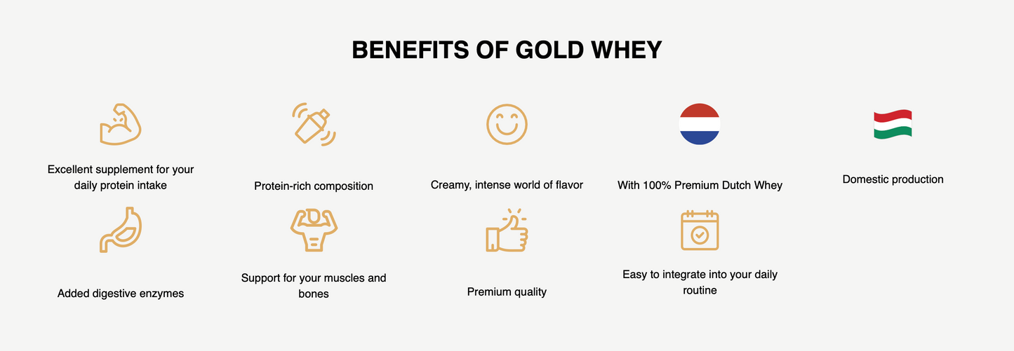 Gold Whey Triple Chocolate – 1000 g whey protein + lactase & DigeZyme