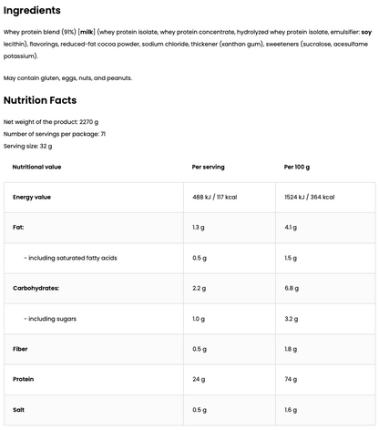 Optimum Whey Gold Standard Chocolate Peanut Butter 2,28 kg - 80 Porties
