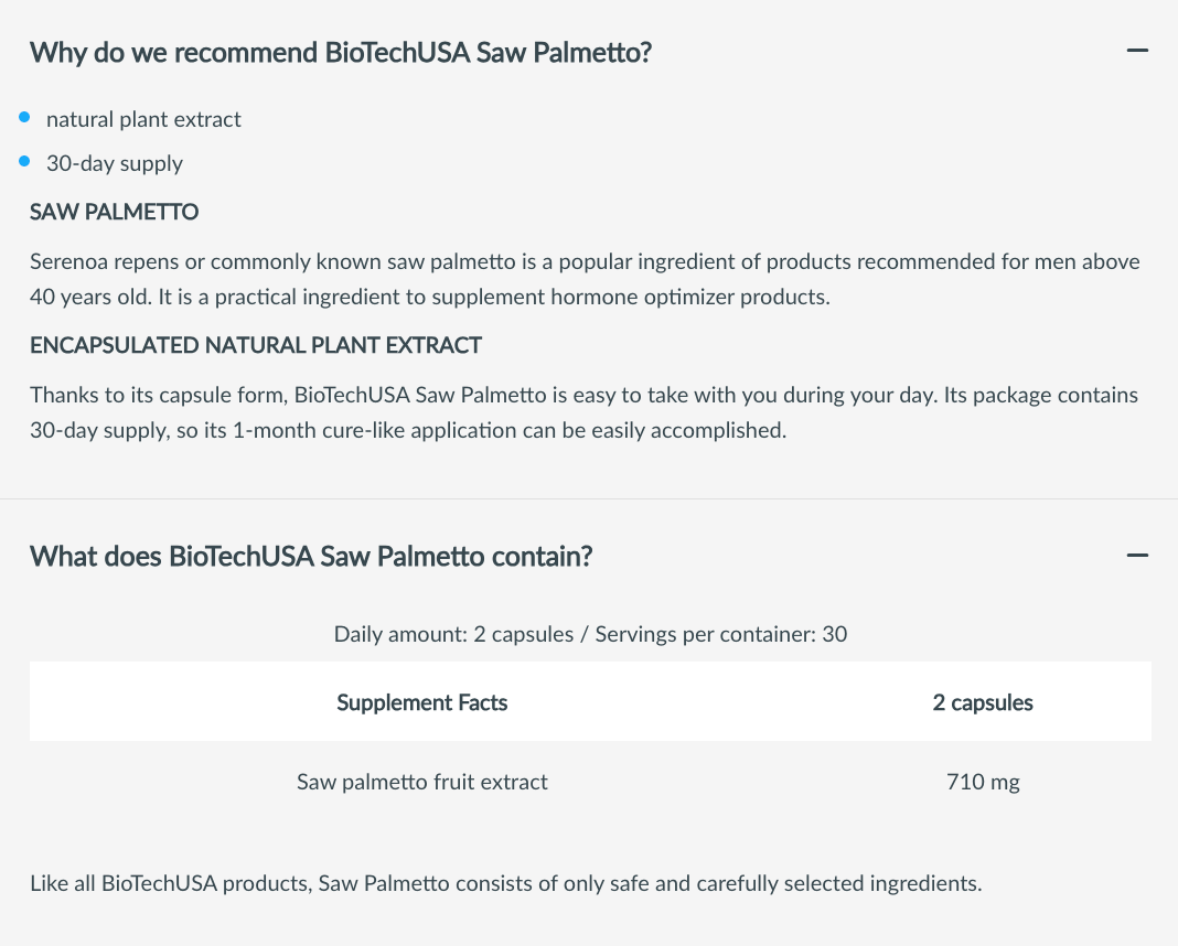 Saw Palmetto - 60 megacapsules